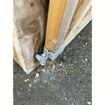 Field Gate Hinge Set Double Strap Hook to Drive and Bolt Pattern Hot Dip Galvanised (18