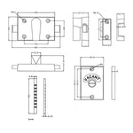 Toilet Indicator Bolt Vacant/Engaged - Satin Brass - tradefit - 2