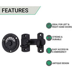 Bathroom Indicator Bolt - Black Antique Iron - 83mm - tradefit - 2