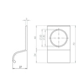 Rim Cylinder Pull - Satin Aluminium - tradefit - 2