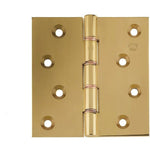 Projection Hinge Double Phosphor Bronze Washered - 102x102x3mm - Polished Brass - tradefit - 2