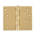 Projection Hinge Double Phosphor Bronze Washered - 102x125x4mm - Polished Brass - tradefit - 2