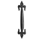 Fleur De Lys Pull Handle - 127mm - Black Antique Iron - tradefit - 1