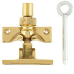 Locking Brighton Sash Fastener - 60mm - Polished Brass - tradefit - 3
