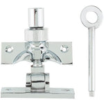 Locking Brighton Sash Fastener - 60mm - Polished Chrome - tradefit - 2