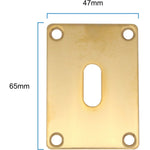 Repair Escutcheon - Keyhole - 65x47x1.2mm - PVD Brass - tradefit - 3