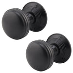 Victorian Ringed Black Mortice Door Knob - tradefit - 1