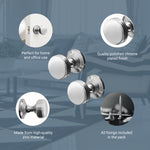 Victorian Ringed Polished Chrome Mortice Door Knob - tradefit - 4