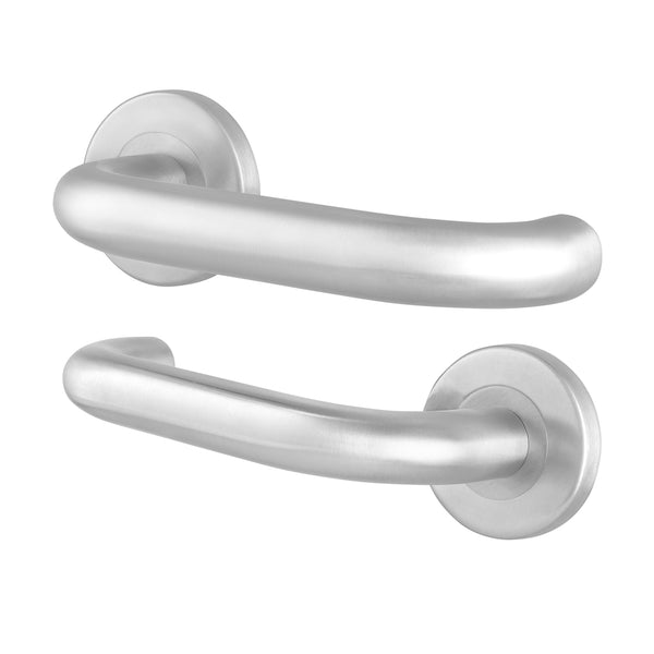 Return To Door Fire Rated Door Handle - FD30/60 - Grade 2 Standard Use - 201 Satin Stainless Steel - tradefit - Featured Image