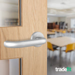 Return To Door Fire Rated Door Handle - FD30/60 - Grade 2 Standard Use - 201 Satin Stainless Steel - 5