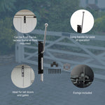 Monkey Tail Garage Gate Drop Bolt - 450mm 18 Inch - Black - tradefit - 3