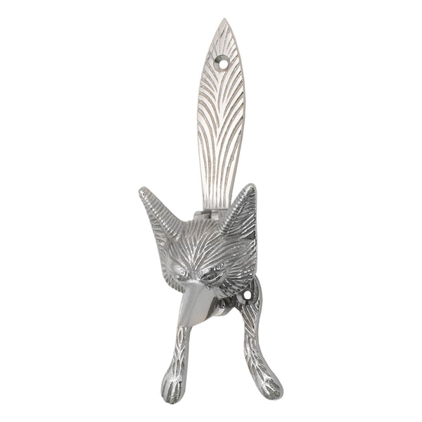 Fox Head Door Knocker - Polished Nickel - tradefit - Featured Image