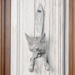 Fox Head Door Knocker - Polished Nickel - tradefit - 5