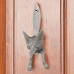 Fox Head Door Knocker - Satin Nickel - tradefit - 5