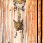 Fox Head Door Knocker - Polished Brass - tradefit - 5