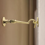 Heavy Duty Silent Cabin Hook And Eye - 150mm - Polished Brass - tradefit - 5