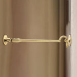 Heavy Duty Silent Cabin Hook And Eye - 300mm - Polished Brass - tradefit - 5