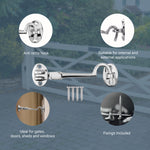 Heavy Duty Silent Cabin Hook and Eye - 150mm - Polished Chrome - tradefit - 3
