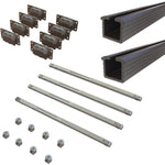 Top & Bottom Rolling Triple Wardrobe Door System To Suit 3m Opening With Soft Close and Soft Open - tradefit - 2