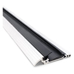 FD30 Fire Door Threshold - 1000mm - 56mm Inward Opening Doors - Bright Silver - tradefit - 1