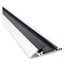 FD30 Fire Door Threshold - 1000mm - 56mm Inward Opening Doors - Bright Silver - tradefit