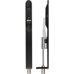 Lever Action Flush Bolt BRITISH HEAVY PATTERN - Black - 200mm - tradefit - 1