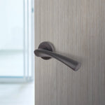 Nola Matt Black Lever on Rose Door Handles - tradefit - 7