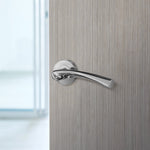 Nola Polished Chrome Lever on Rose Door Handles - tradefit - 6