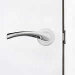 Nola Polished Chrome Lever on Rose Door Handles - tradefit - 7