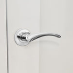 Nola Polished Chrome Lever on Rose Door Handles - tradefit - 8