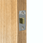 2.5 inch/64mm Economy Tubular Latch - 44m Backset - Chrome - tradefit - 5