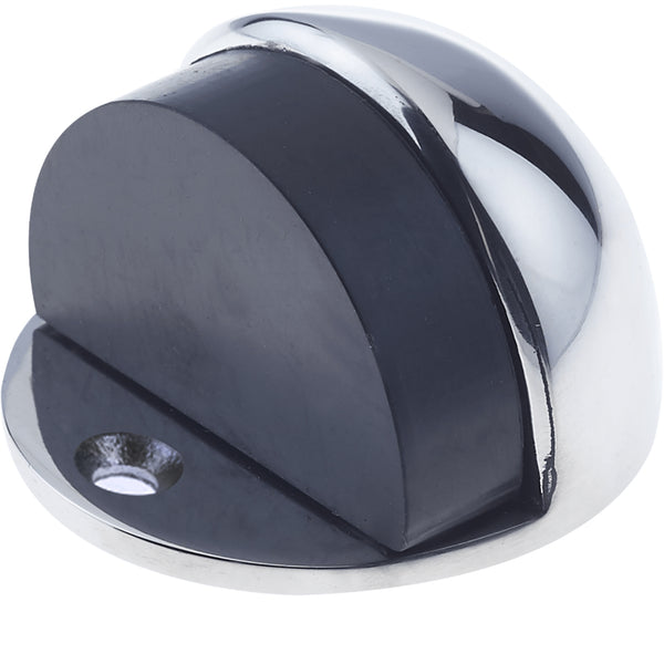 Oval Floor Mounted Door Stop - Screw Fixing - Polished Chrome - tradefit - Featured Image