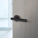 Olbia Matt Black Lever on Rose Door Handles - tradefit - 7