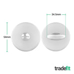 Chrome Round Bathroom Turn & Release Olbia Pattern - Polished Chrome - tradefit - 2
