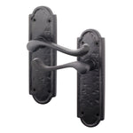 Ashtead Antique Black Iron Lever Door Handles - Latch - tradefit - 1