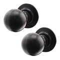 Tudor Black Iron Mortice/Rim Door Knob