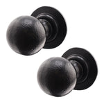 Tudor Black Iron Mortice/Rim Door Knob - tradefit - 1