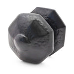 Hexagonal Centre Door Knob - 72mm - Black Antique Iron - tradefit - 1