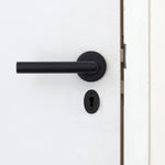 Oval Keyhole Cover Escutcheon - 50x34mm - Black Antique Iron - tradefit - 5