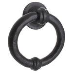 Ring Door Knocker - 100mm - Black Antique Iron - tradefit - 1