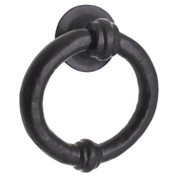 Ring Door Knocker - 100mm - Black Antique Iron - tradefit