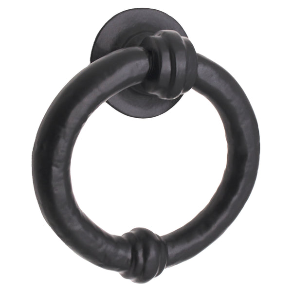 Ring Door Knocker - 100mm - Black Antique Iron - tradefit - Featured Image