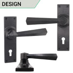 Tudor Antique Black Iron Door Handle Pack - Sash Lock - tradefit - 2