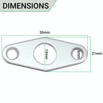 Budget Lock Escutcheon Keyhole - Flat - Polished Chrome Plated - tradefit - 2