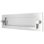 Victorian Satin Chrome Letter Plate / Box Postal Knocker - 250x76mm - Satin Chrome - tradefit - 1