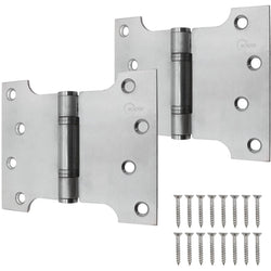 Parliament Hinge - 102x102x3mm - Satin Stainless Steel - tradefit