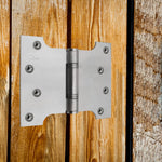 Parliament Hinge Pair - 102x126x3mm - Satin Stainless Steel - tradefit - 5