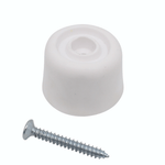 White Rubber Door Stop - White - Pack of 2 - tradefit - 3