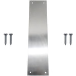 Door Finger Push Plate - 305x76mm - Satin Aluminium - tradefit - 1