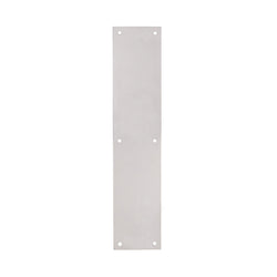 Door Finger Push Plate - 350x76mm - Satin Aluminium - tradefit
